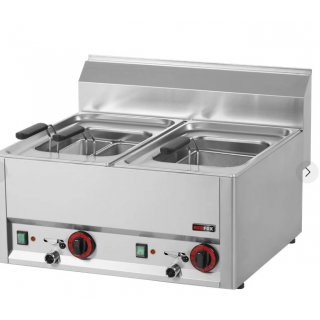 Pastakocher elektrisch 8+8 l ohne Unterbauten 400 V