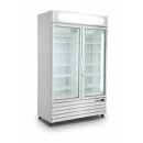 Kühlschrank mit 2 Glastüren, weiß, G 885