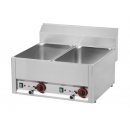 Elektro Bain-Marie aus Edelstahl mit 2 Becken,2xGN 1/1...