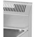 Elektro Bain-Marie aus Edelstahl mit 2 Becken,2xGN 1/1 -150 ohne Unterbauten