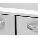 Fritteuse elektrisch doppelt 0,75 kW/l, 8+8 l mit Unterbau 400 V geschlossen