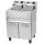 Fritteuse elektrisch doppelt 0,75 kW/l, 8+8 l mit Unterbau 400 V geschlossen