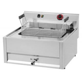 Friteuse elektrisch, 0,56 kW/l, 16 l (großer Korb) ohne Unterbauten, 400V