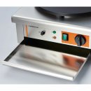 Crêpe-Gerät mit Ø 400 mm Platte, 450x470x220 mm (BxTxH), 3 kW 230 V