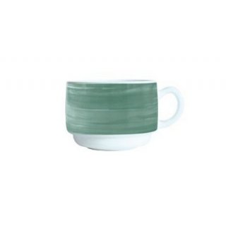 Brush Dark Green Obertasse stapelbar 19cl