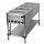 Bain Marie fahrbar elektrisch GN 4-1/1 Steuerung auf der kürzeren Seite mit Ablageboden