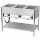 Bain Marie stationär elektrisch GN 3-1/1 Steuerung auf der längeren Seite mit Ablageboden