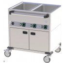 Bain Marie fahrbar elektrisch GN 2-1/1 verkleidet...