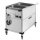 Bain Marie fahrbar elektrisch GN 2-1/1 verkleidet beheizbar Steuerung auf der kürzeren Seite