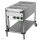Bain Marie fahrbar elektrisch GN 3-1/1 Steuerung auf der kürzeren Seite mit Ablageboden