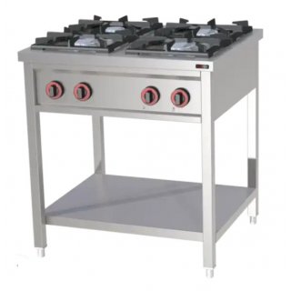 Gasbrenner 4x Brenner mit Unterbau