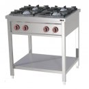 Gasbrenner 4x Brenner mit Unterbau